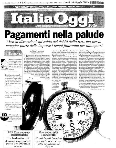 Italia oggi : quotidiano di economia finanza e politica